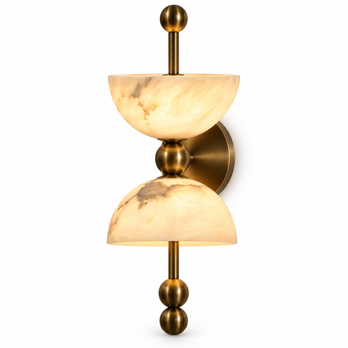 Orsola Alabaster Bowl Wall Light