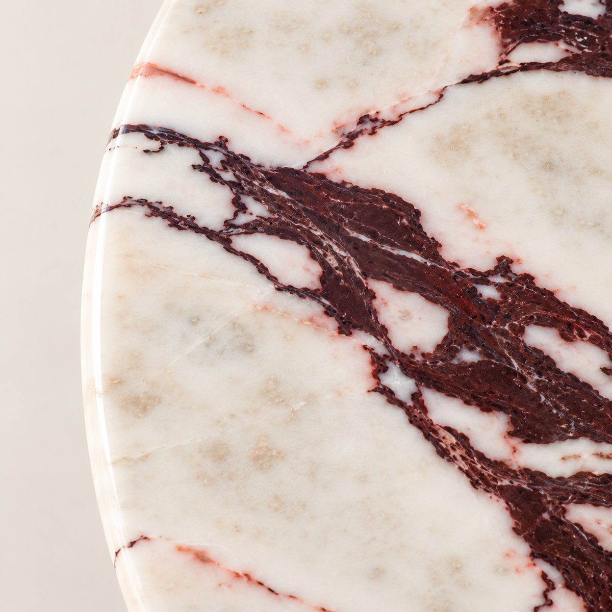 Granata Marble Disc Wall Light, studio photo
