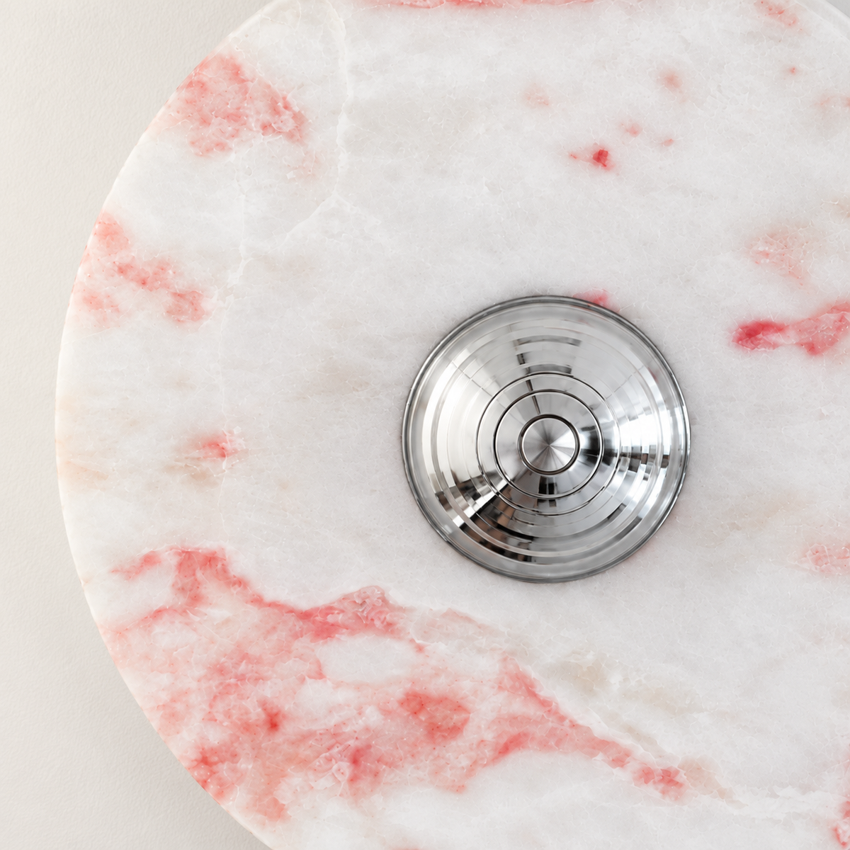 Dalia Marble Disc Wall Light, studio photo