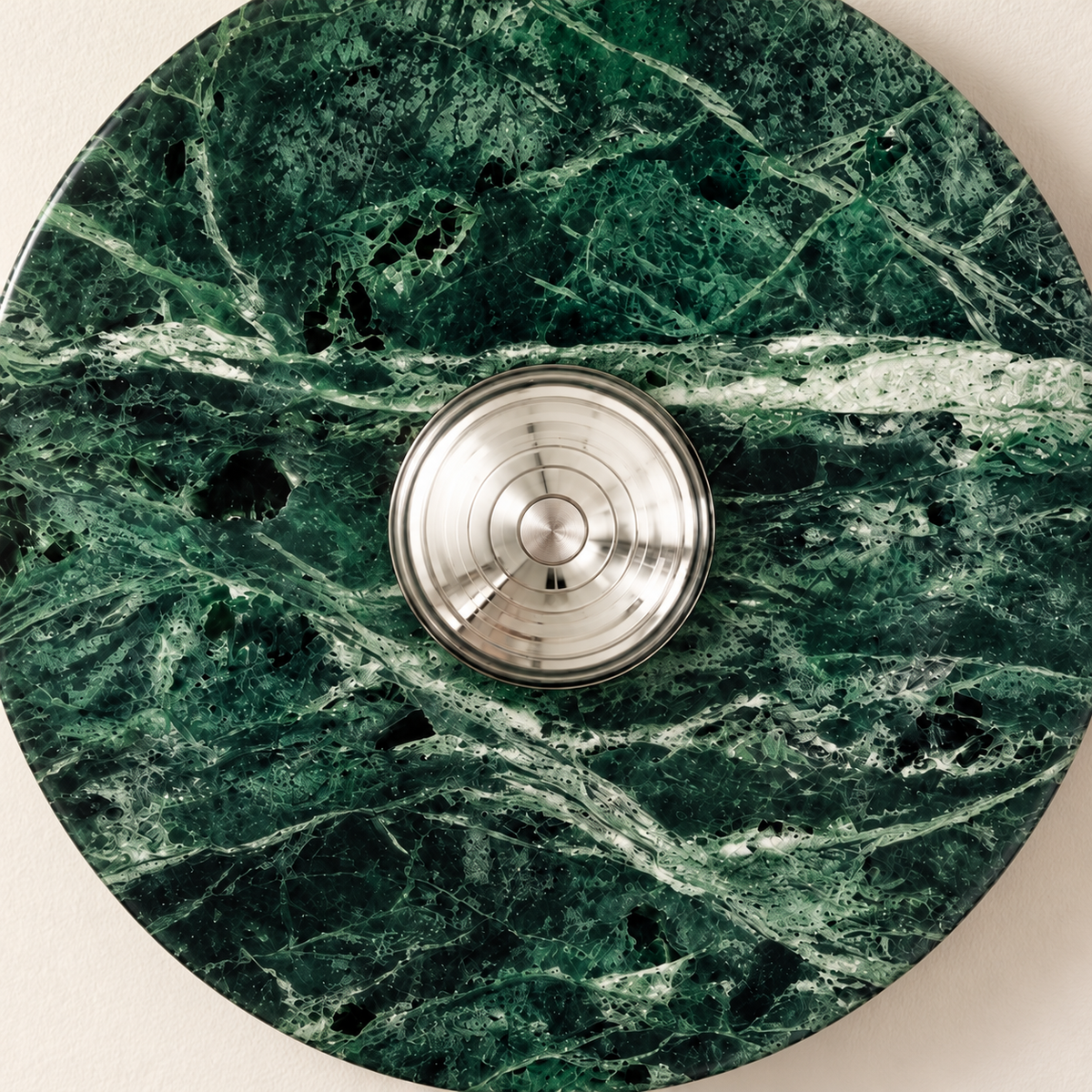 Lauro Marble Disc Wall Light, studio photo