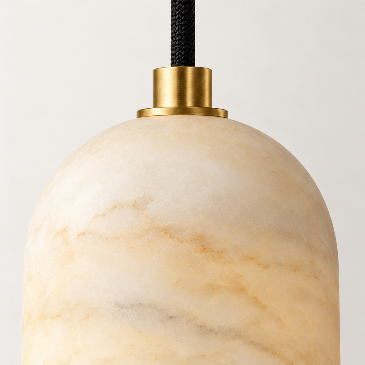 Lumen Alabaster Capsule Pendant Light