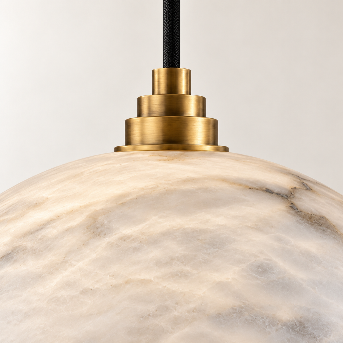 Ondina Alabaster Dome Pendant Light