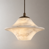 Vesta Alabaster Saturn Pendant Light