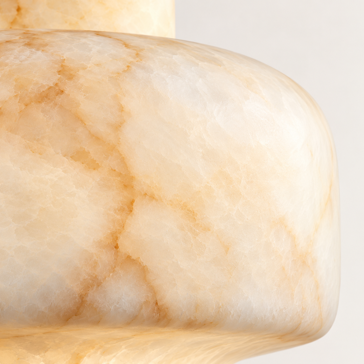 Vanna Alabaster Stepped Pendant Light, studio photo